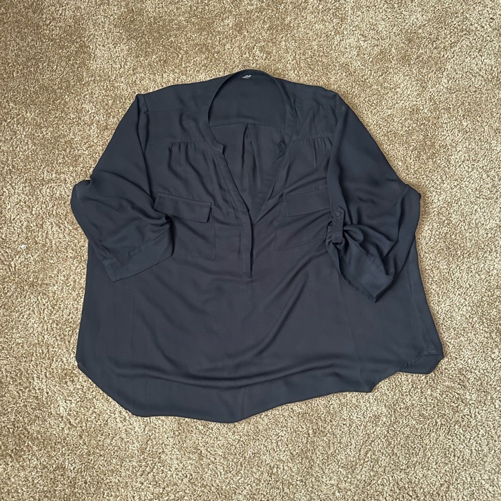 Harper 3/4 sleeve pullover blouse